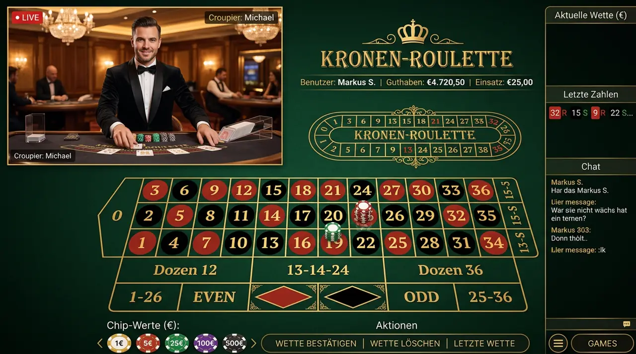 Live Casino Tische im Richard